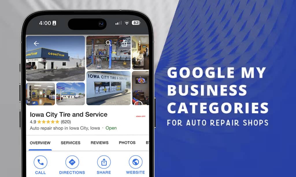 Google My Business Categories for Auto Repair Shops blog