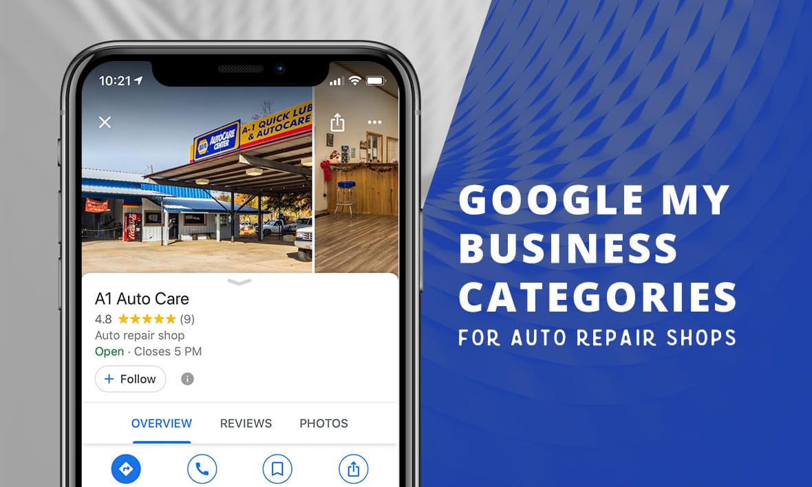 Google My Business Categories for Auto Repair Shops