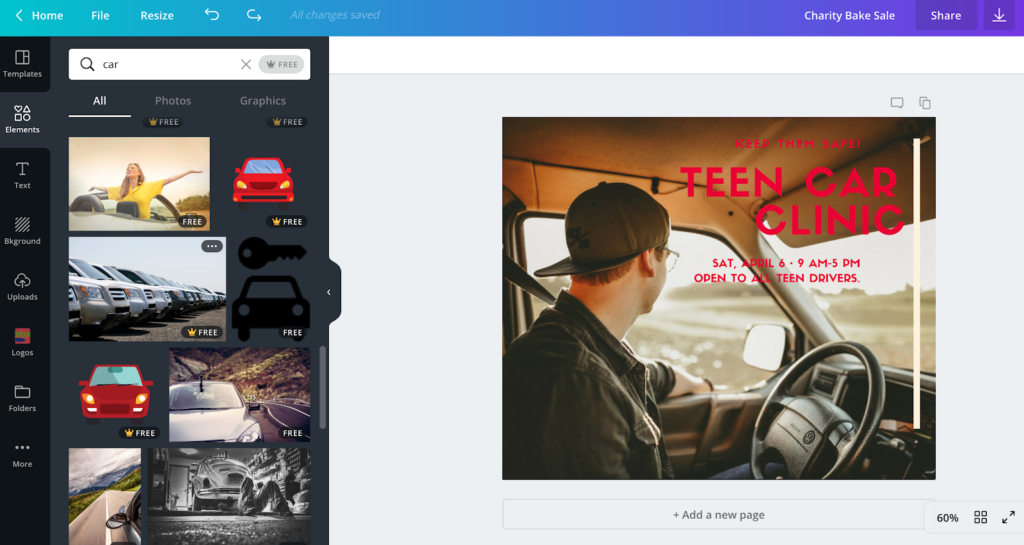 Using Canva to make social media images for your auto repair shop