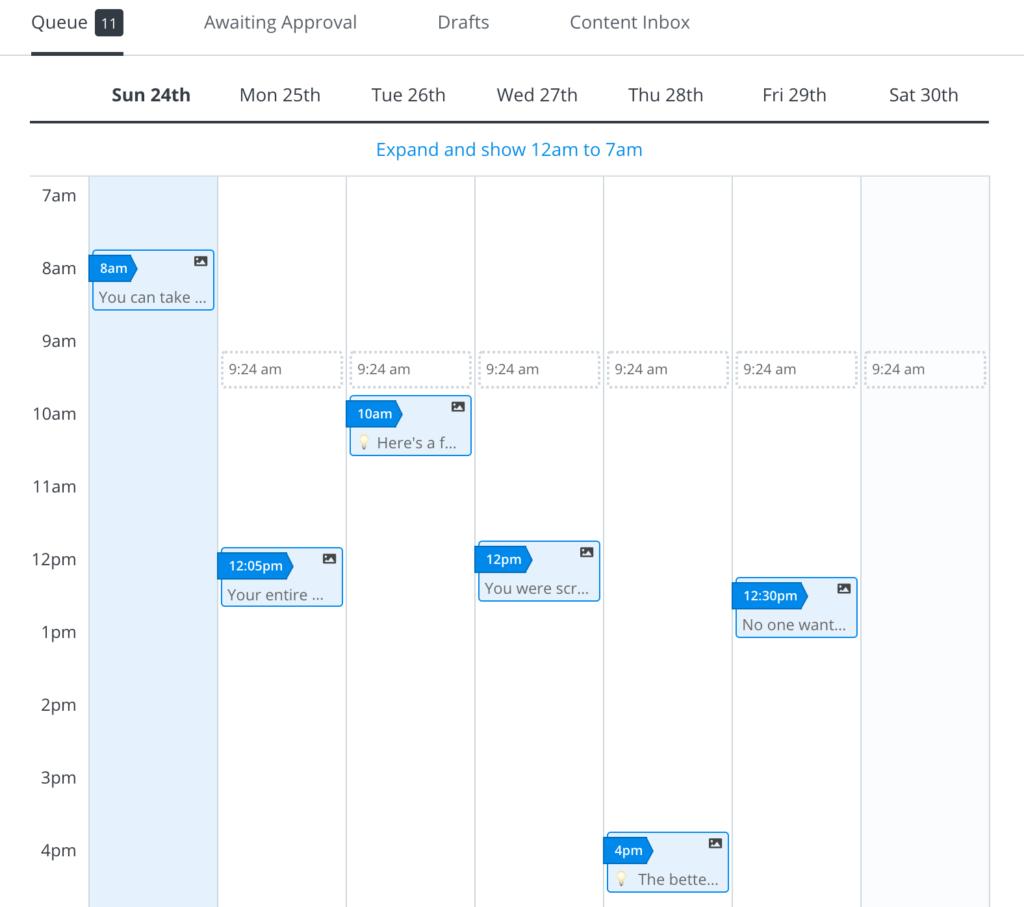 Scheduling posts for your auto repair shop using Buffer