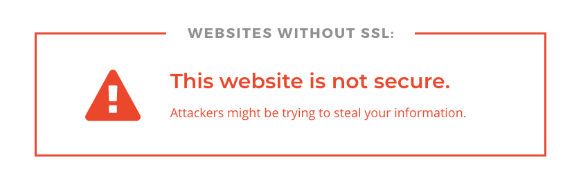 website without SSL: This website is not secure, attackers might be trying to steal your info