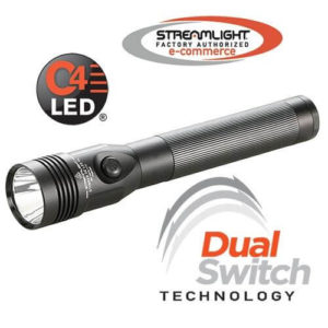 Streamlight Stinger DS LED flashlight with logo of company
