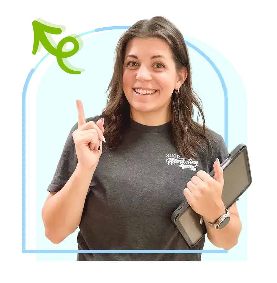 Image or Loretta holding an iPda